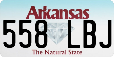 AR license plate 558LBJ