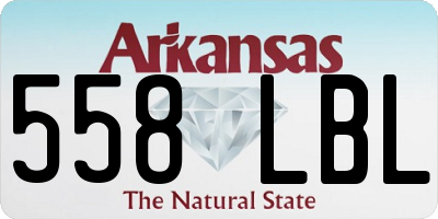 AR license plate 558LBL