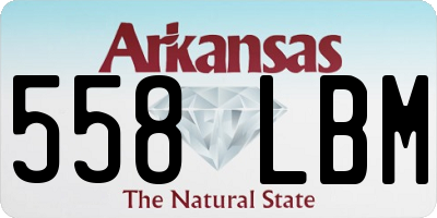 AR license plate 558LBM