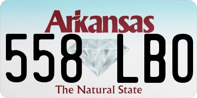 AR license plate 558LBO