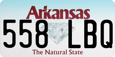 AR license plate 558LBQ