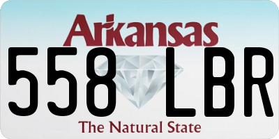 AR license plate 558LBR