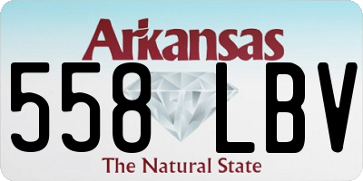 AR license plate 558LBV