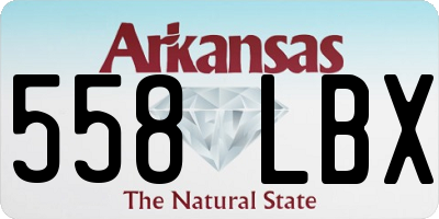 AR license plate 558LBX