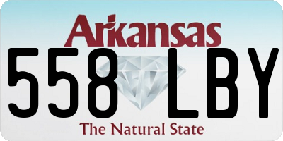 AR license plate 558LBY