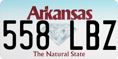 AR license plate 558LBZ