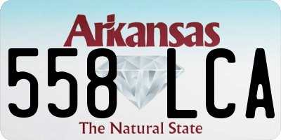AR license plate 558LCA