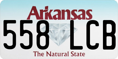 AR license plate 558LCB