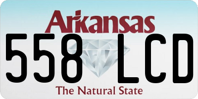 AR license plate 558LCD