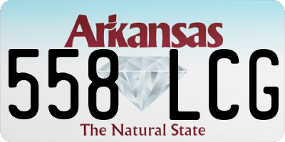 AR license plate 558LCG