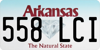 AR license plate 558LCI