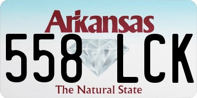 AR license plate 558LCK