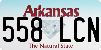 AR license plate 558LCN