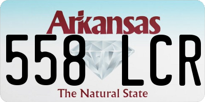 AR license plate 558LCR
