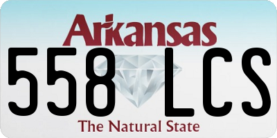 AR license plate 558LCS