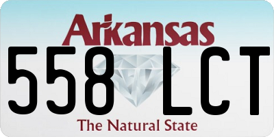 AR license plate 558LCT