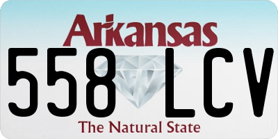AR license plate 558LCV