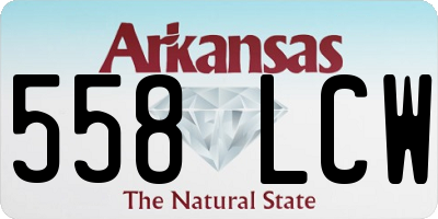 AR license plate 558LCW