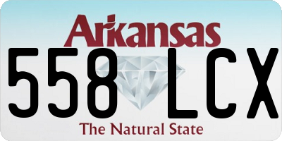 AR license plate 558LCX
