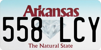 AR license plate 558LCY