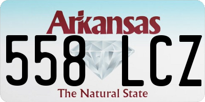 AR license plate 558LCZ