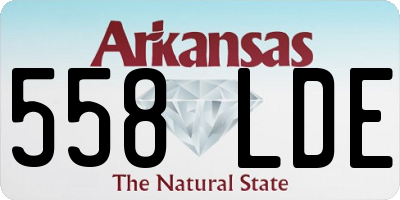 AR license plate 558LDE