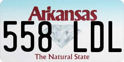 AR license plate 558LDL