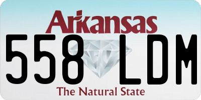 AR license plate 558LDM