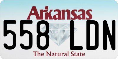 AR license plate 558LDN