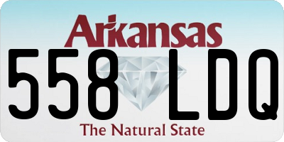 AR license plate 558LDQ