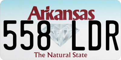 AR license plate 558LDR