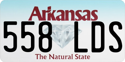 AR license plate 558LDS
