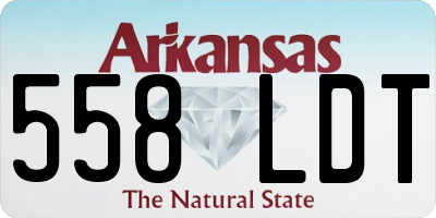 AR license plate 558LDT