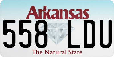 AR license plate 558LDU