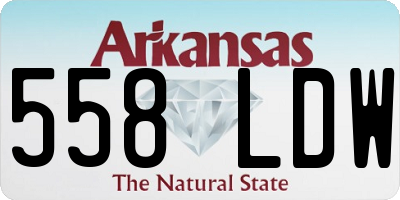 AR license plate 558LDW