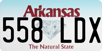 AR license plate 558LDX