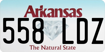 AR license plate 558LDZ