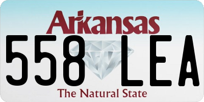 AR license plate 558LEA