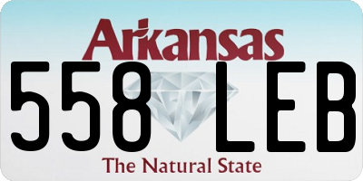 AR license plate 558LEB