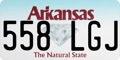 AR license plate 558LGJ