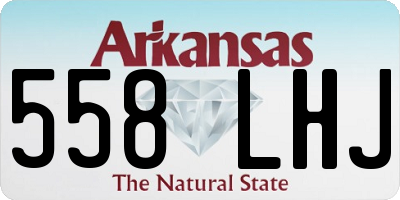 AR license plate 558LHJ