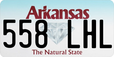 AR license plate 558LHL
