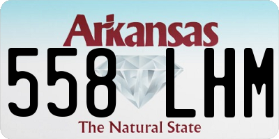 AR license plate 558LHM