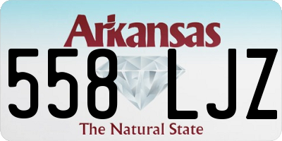 AR license plate 558LJZ