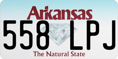 AR license plate 558LPJ