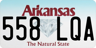 AR license plate 558LQA