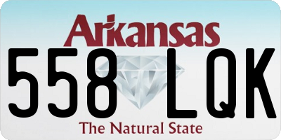 AR license plate 558LQK