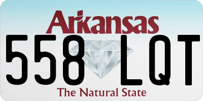 AR license plate 558LQT