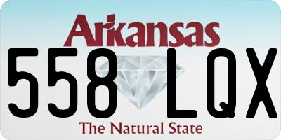 AR license plate 558LQX