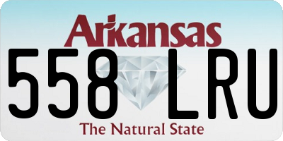 AR license plate 558LRU